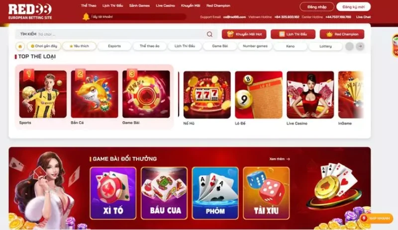 Tổng quan thông tin về nhà cái Red88